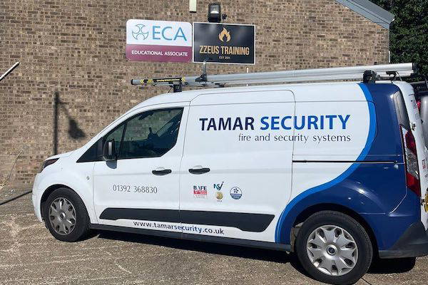 Fire safety training for the Tamar Security team